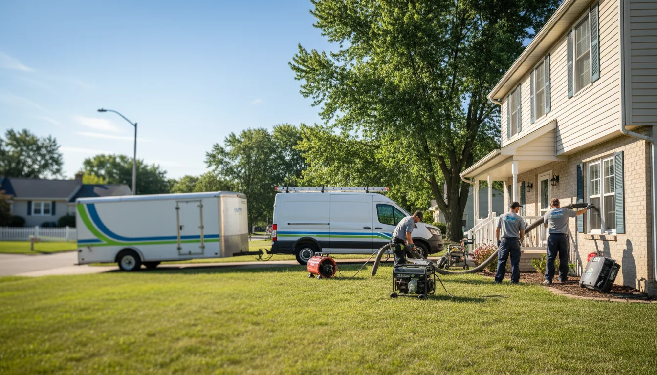 Flooded Basement Restoration And Cleanup With Repair in Orestes, IN near me